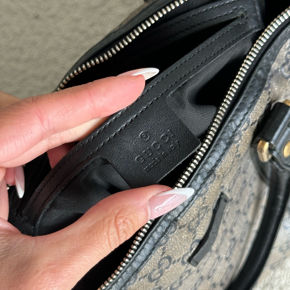 *SOLD** Gucci Monogram Crystal Canvas Boston Bag - Picture 7 of 11